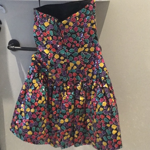 🏥Morton Myles for the Warrens gorgeous sequinned strapless dress - Picture 3 of 4